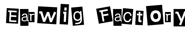 Earwig Factory font preview